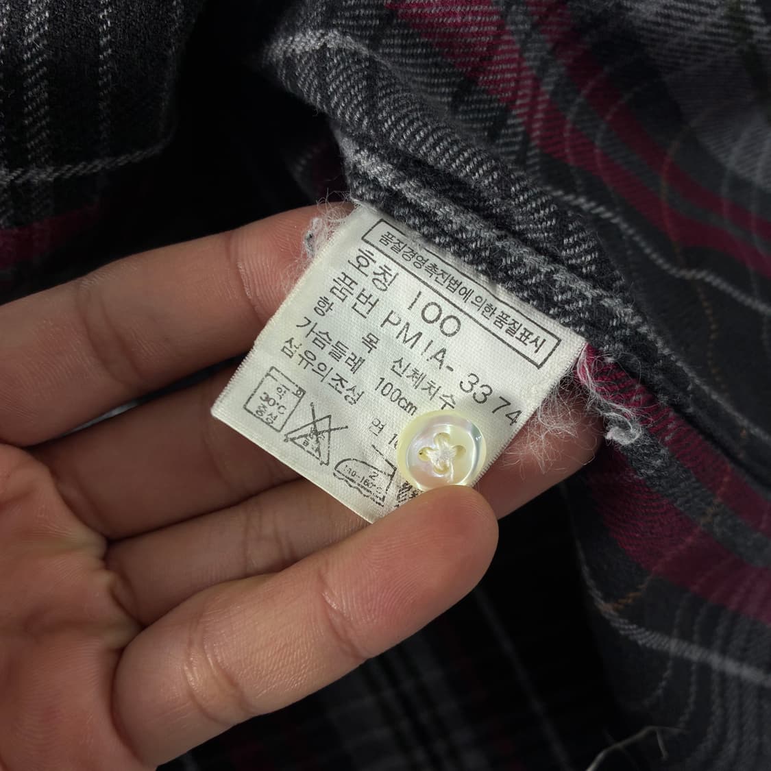 Polo  폴로 랄프로렌 자수 코튼 그레이 체크셔츠  상품이미지5