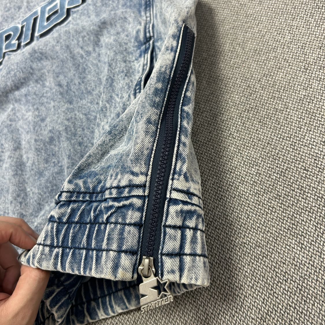 스타터 올드스쿨 데님 반팔(L) 상품이미지4