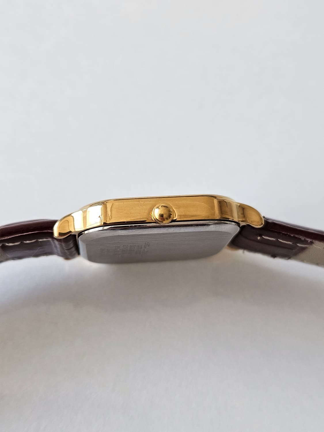 시티즌 호머 쿼츠 사각 스퀘어 금장 가죽 시계 상품이미지3