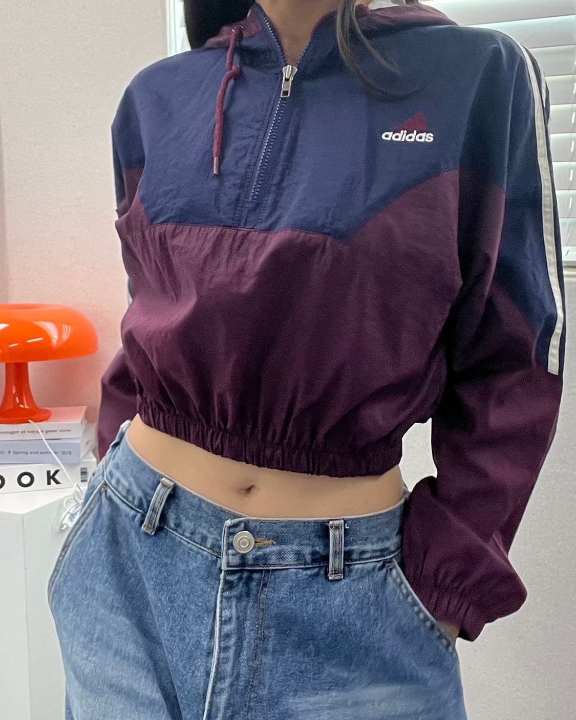 (WOMEN)90'S 아디다스 아노락 크롭후드-M844 상품이미지8