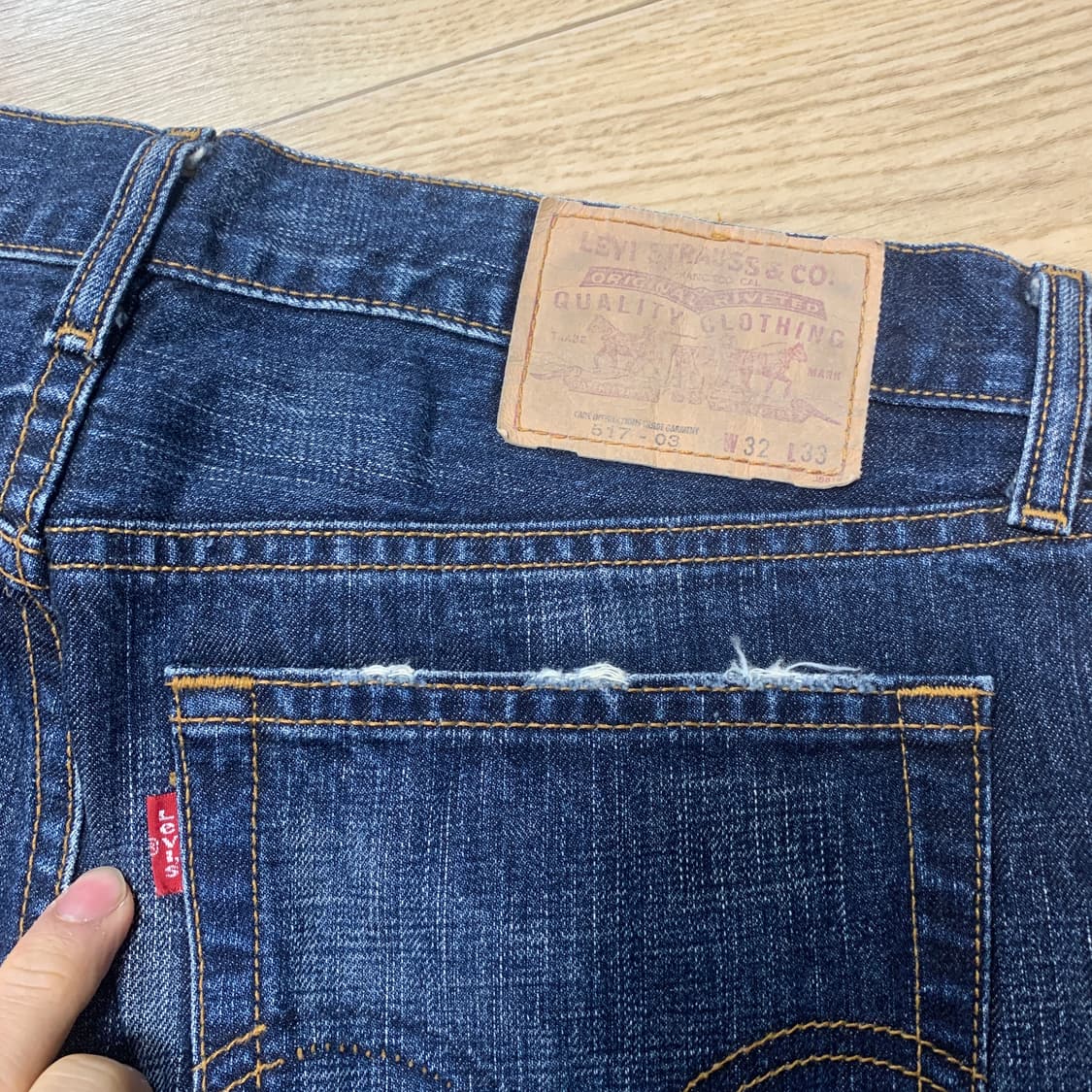 32x33)Levis 리바이스 일본판 517-03 부츠컷 데님진 상품이미지3