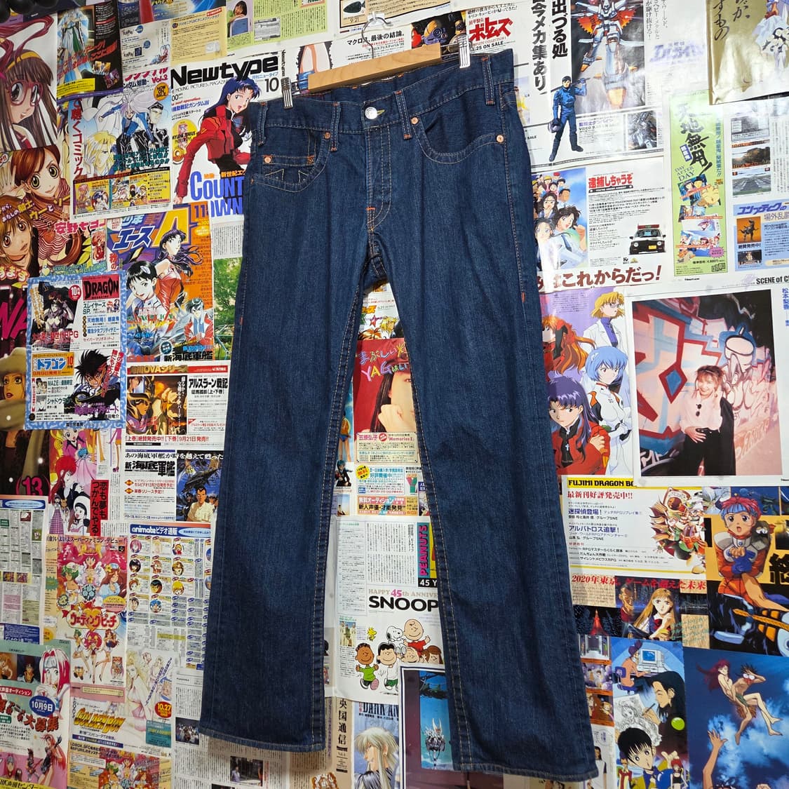 트루릴리전 LOGAN 버튼플라이 진청 데님 팬츠 상품이미지5