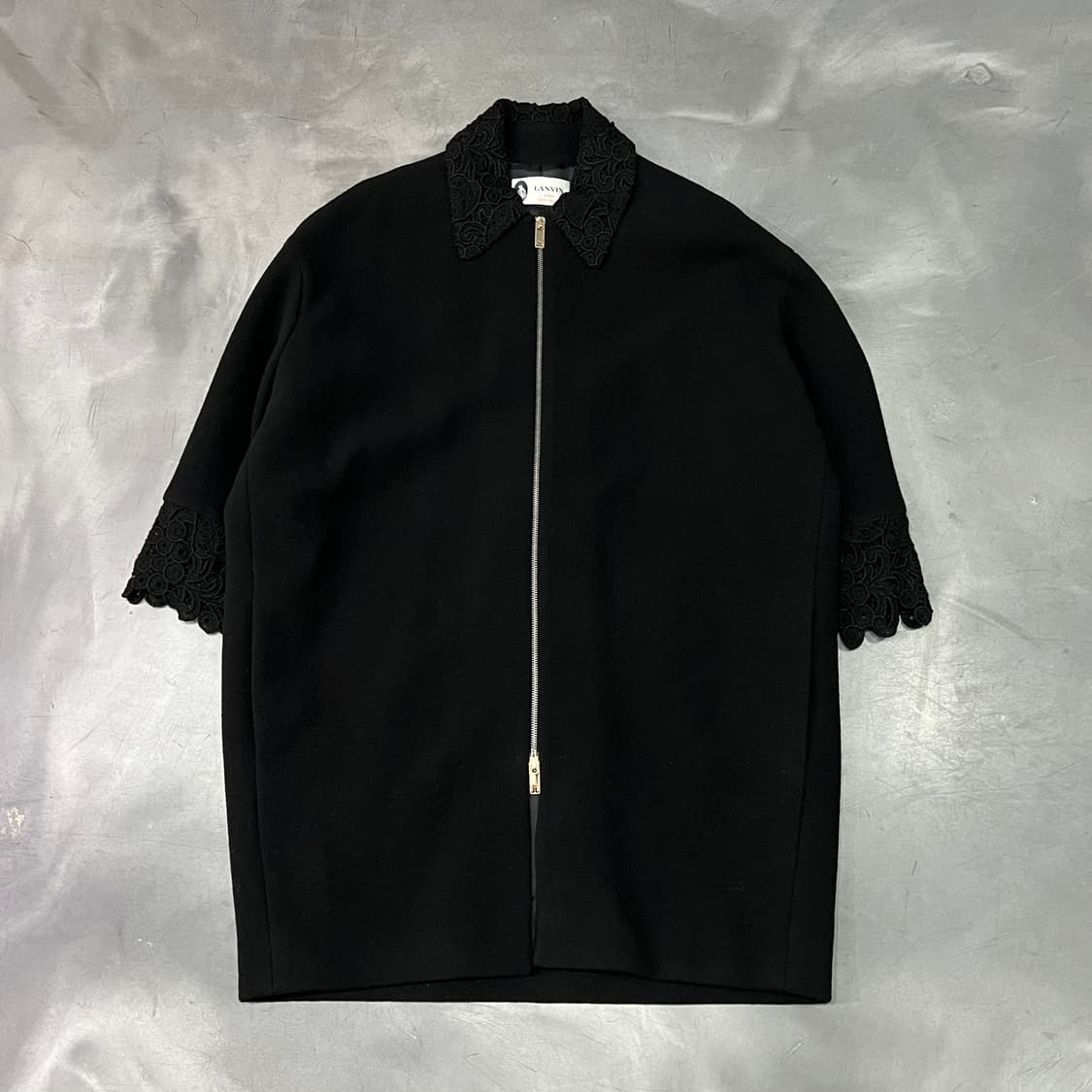  랑방 레이스 카라 집업 코트 y14741 상품이미지1