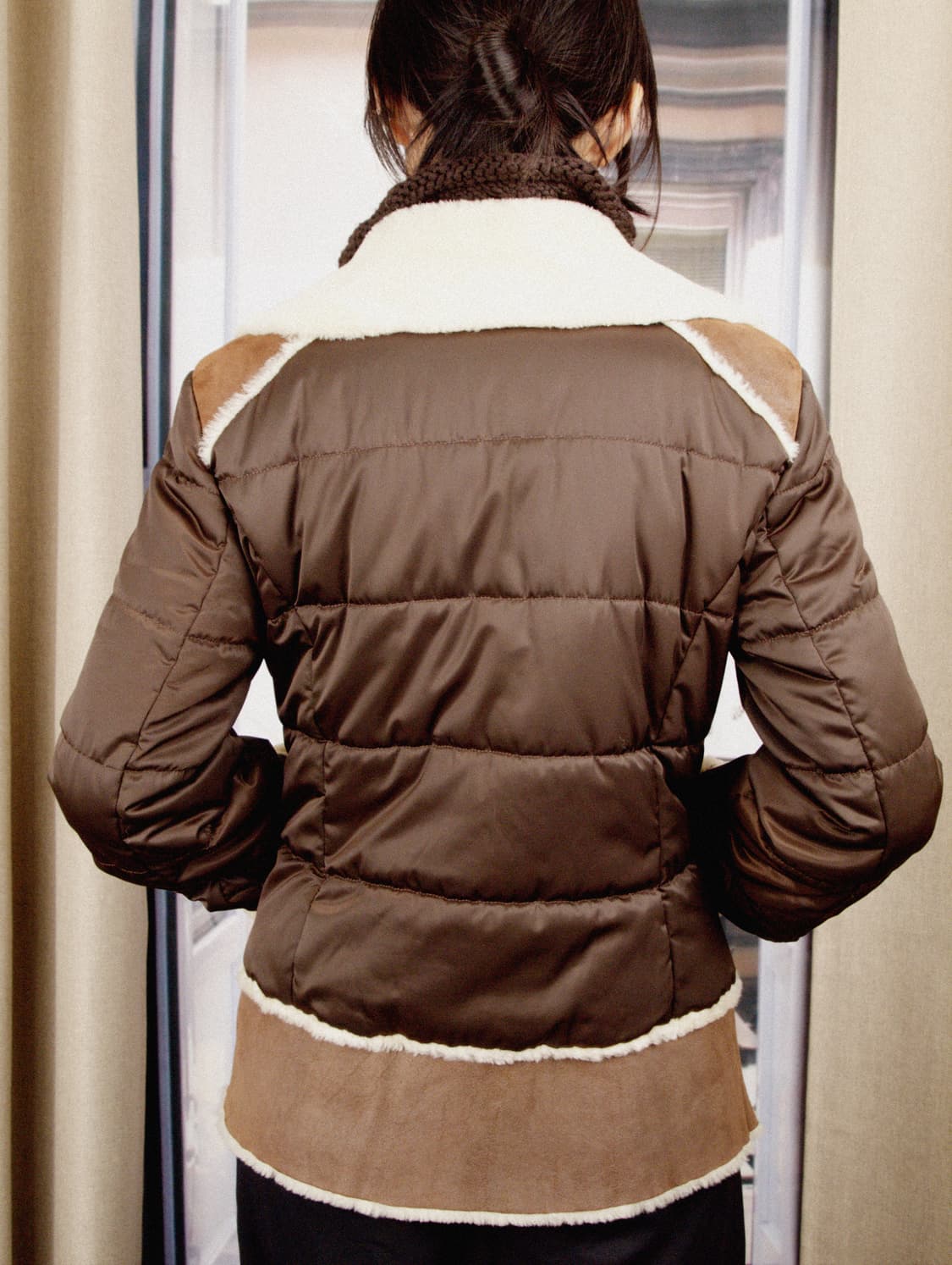 Sheep Leather Padded Jacket 상품이미지3