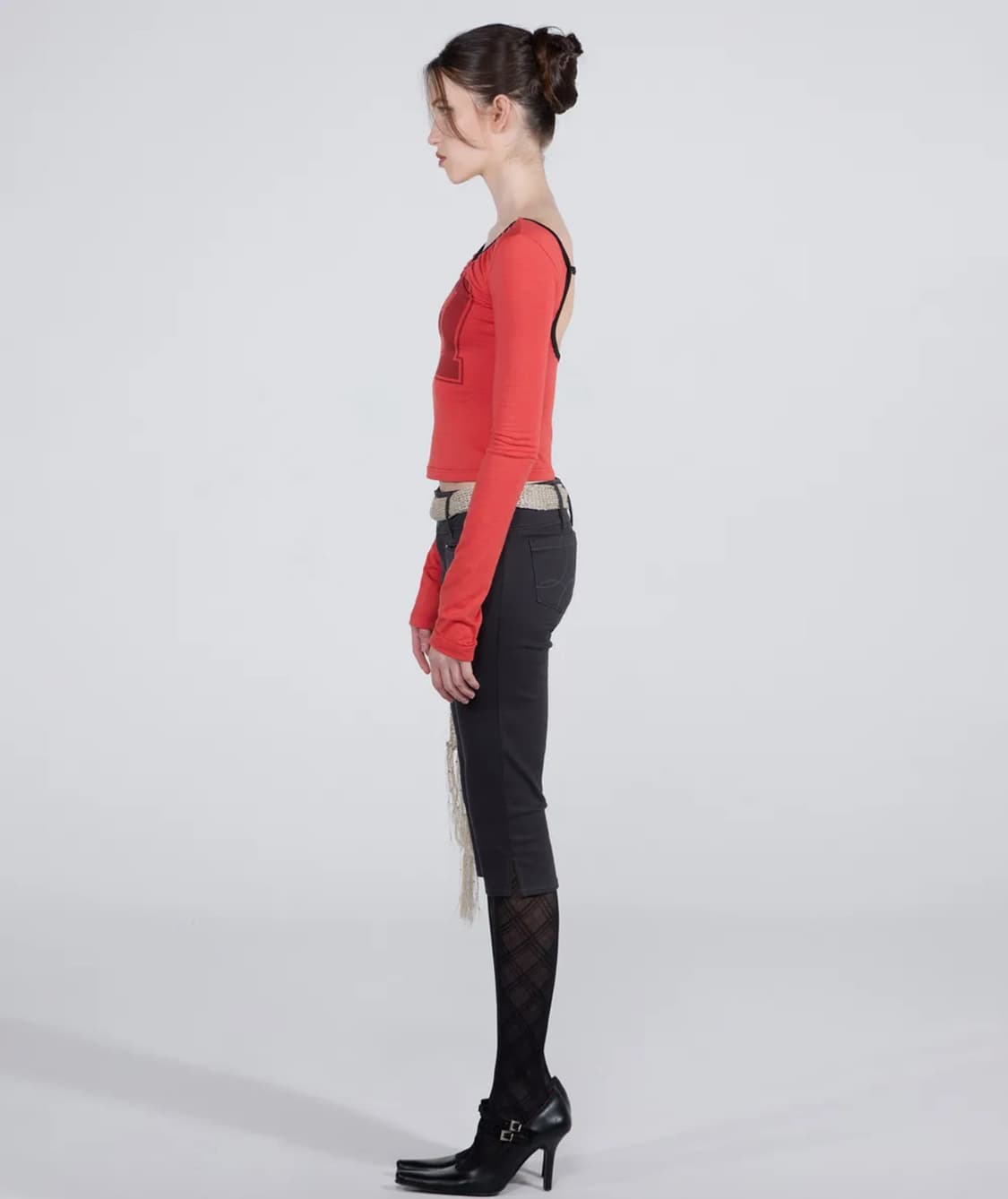 스컬프터 SCOOP BACK STRAP TOP TOMATO XS 상품이미지3