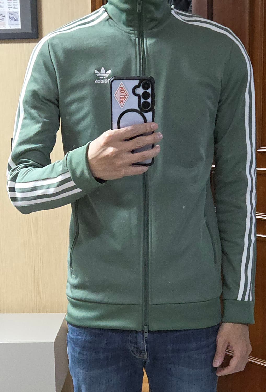 (착샷) 아디다스 베켄바우어 져지 트랙탑 민트 상품이미지8