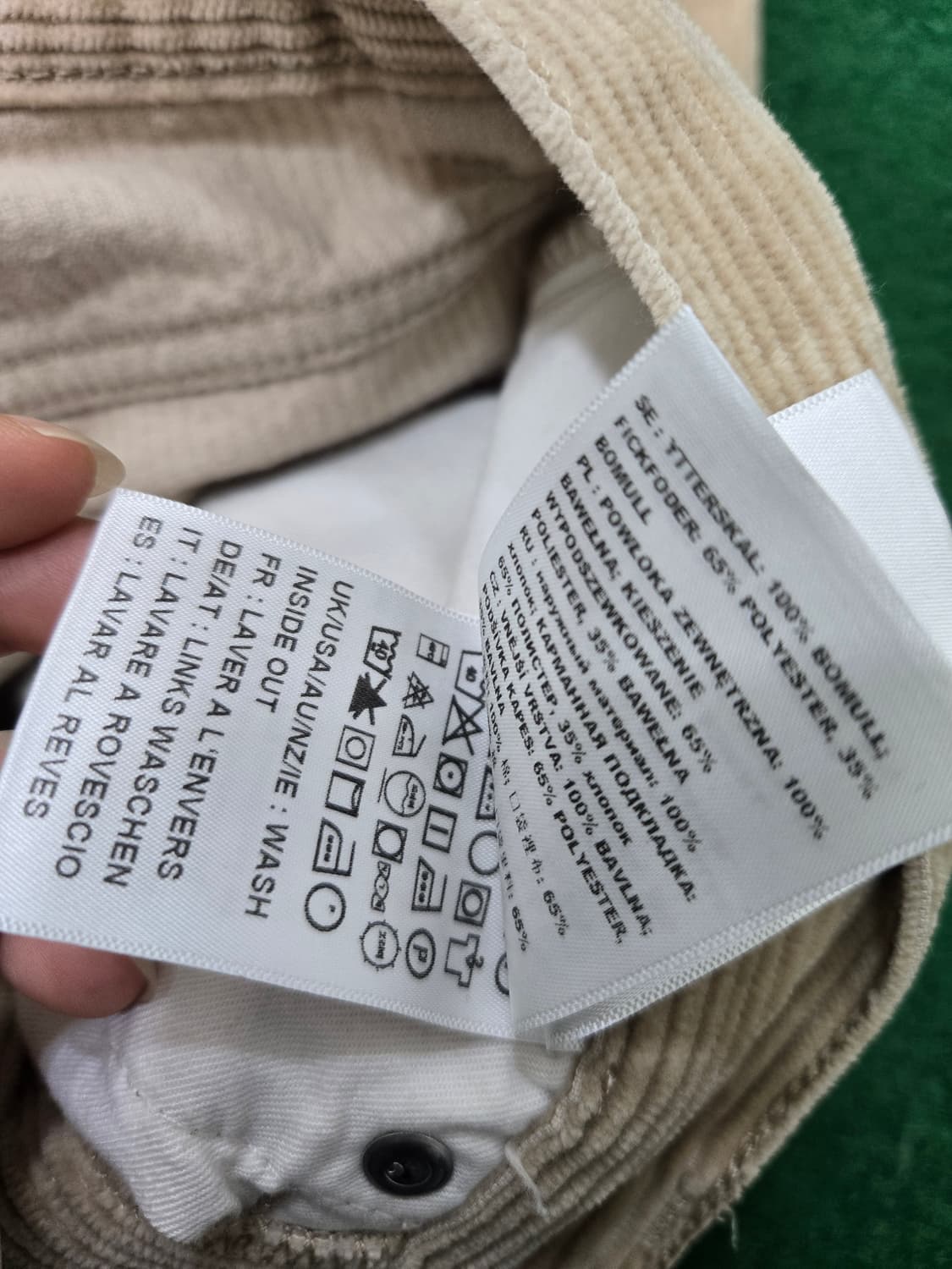 칼하트 코듀로이 브라운베이지 팬츠 바지 상품이미지5