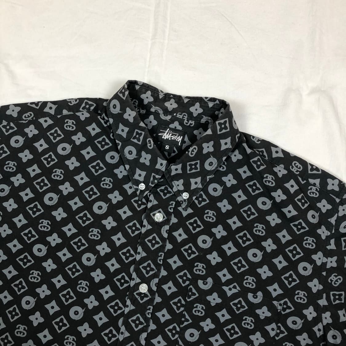 90s 스투시 stussy 루이비통 패러디 셔츠 남방 상품이미지2