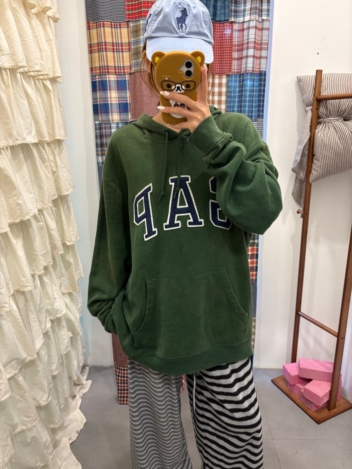 갭 그린 후드티 상품이미지4