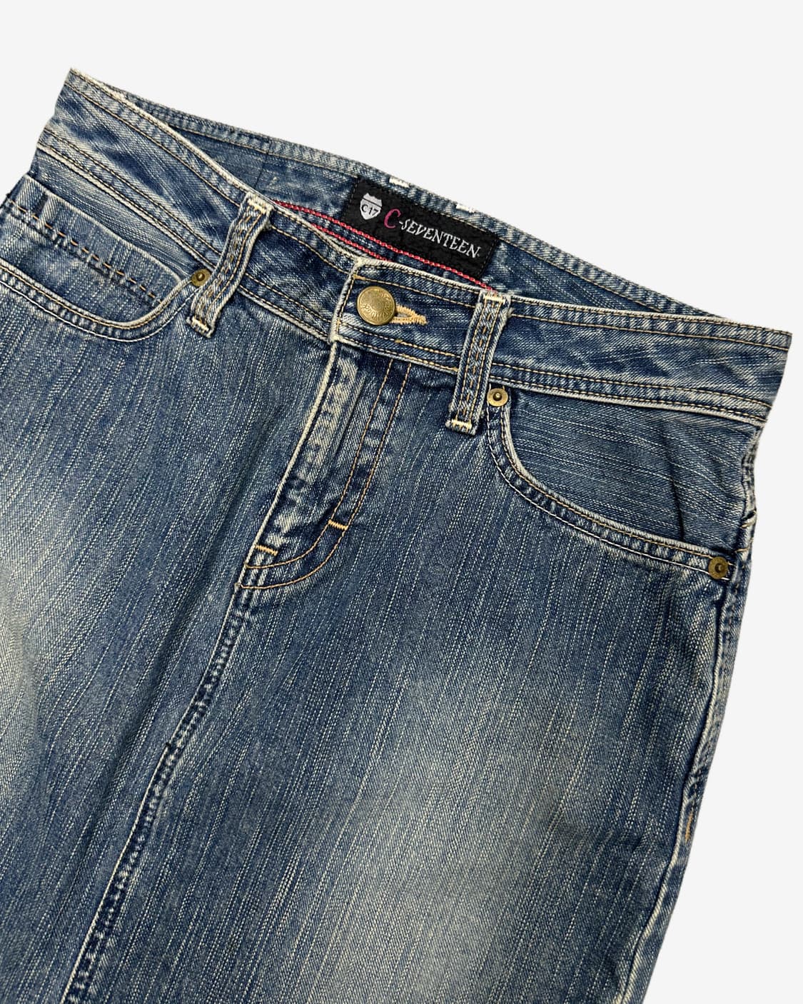 vintage fade denim skirt 상품이미지2