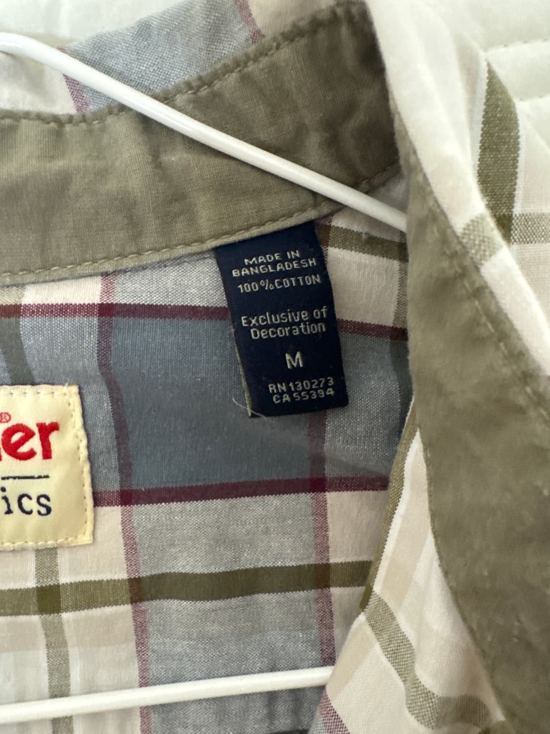 Wrangler 체크 셔츠 상품이미지3