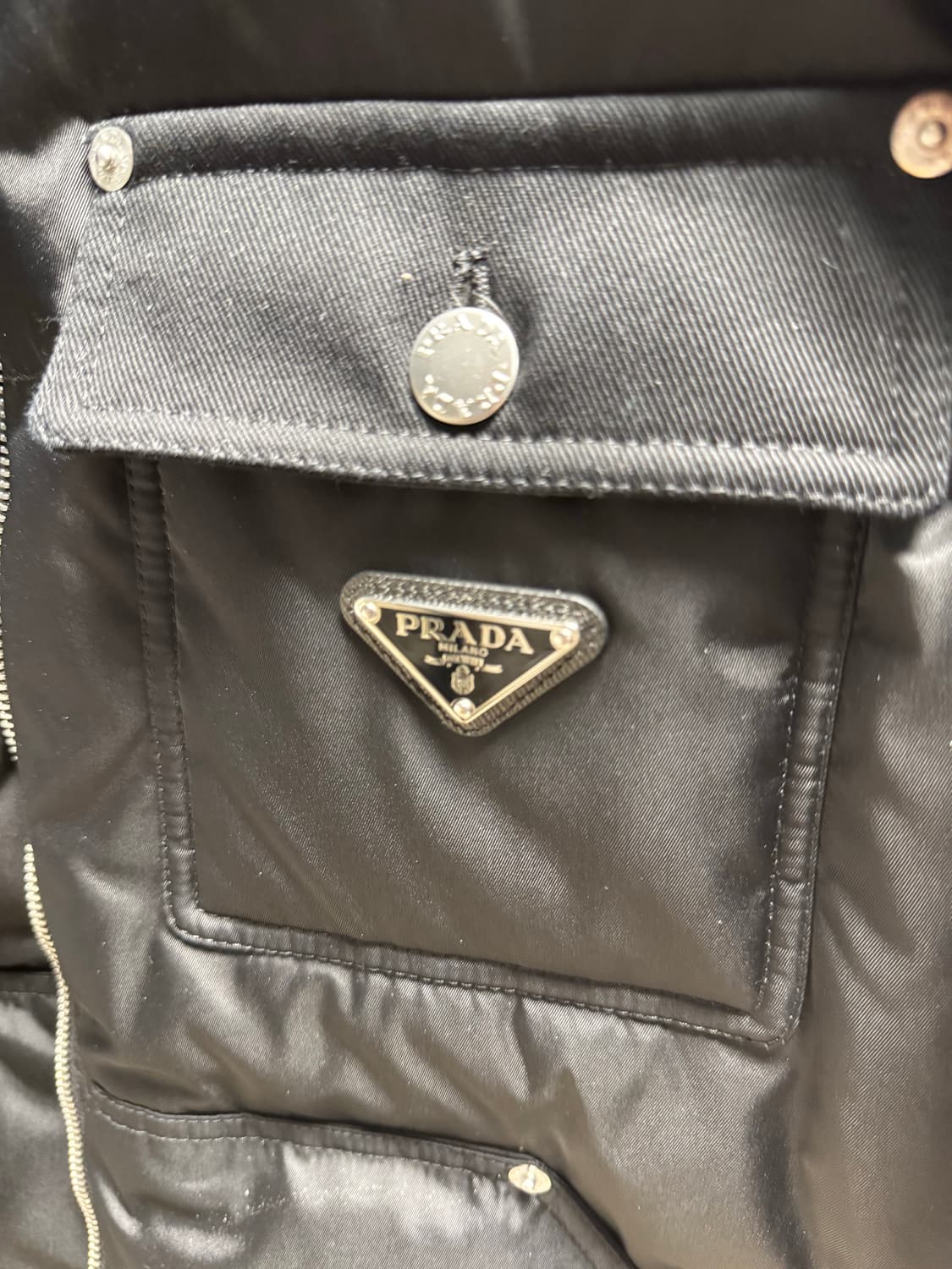 [m]프라다 리나일론 포켓 크롭 패딩 sgc584 상품이미지4