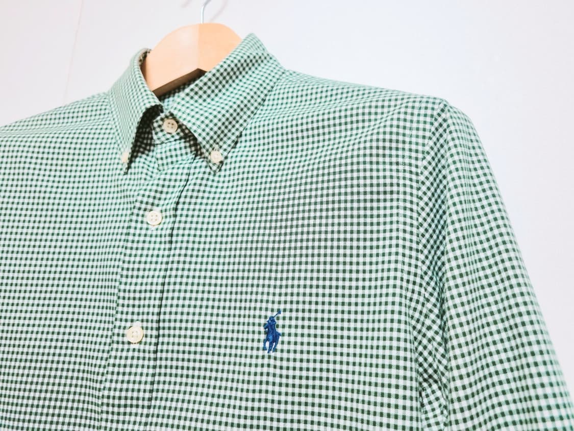 남성 폴로 랄프로렌 POLO 깅엄 긴팔 남방 셔츠 상품이미지3