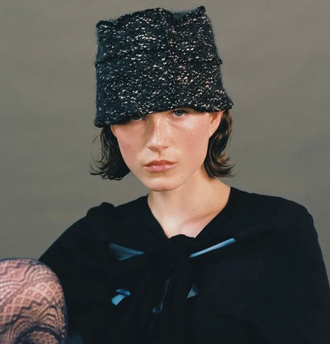 어썸니즈 패치워크 햇_스노우 네이비비니 상품이미지1