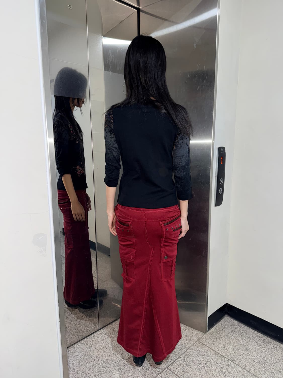 gothic maxi skirt 상품이미지3