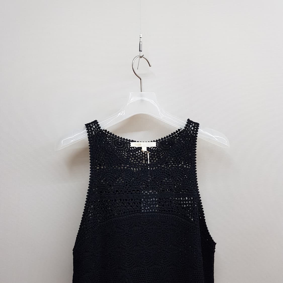 MAJE 마쥬  크로셰 니트 슬리브리스 롱 원피스 38사이즈 (새제품) 상품이미지2