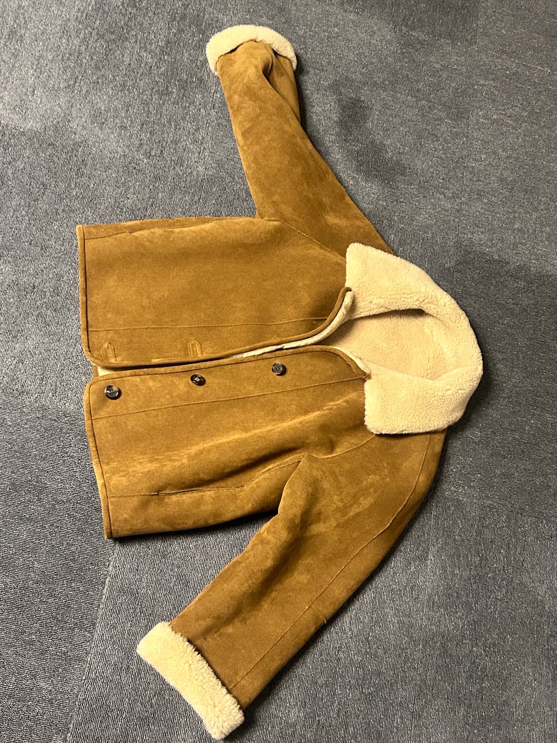 블랭크공삼 리버시블 울 시어링 무스탕 숏코트 상품이미지6