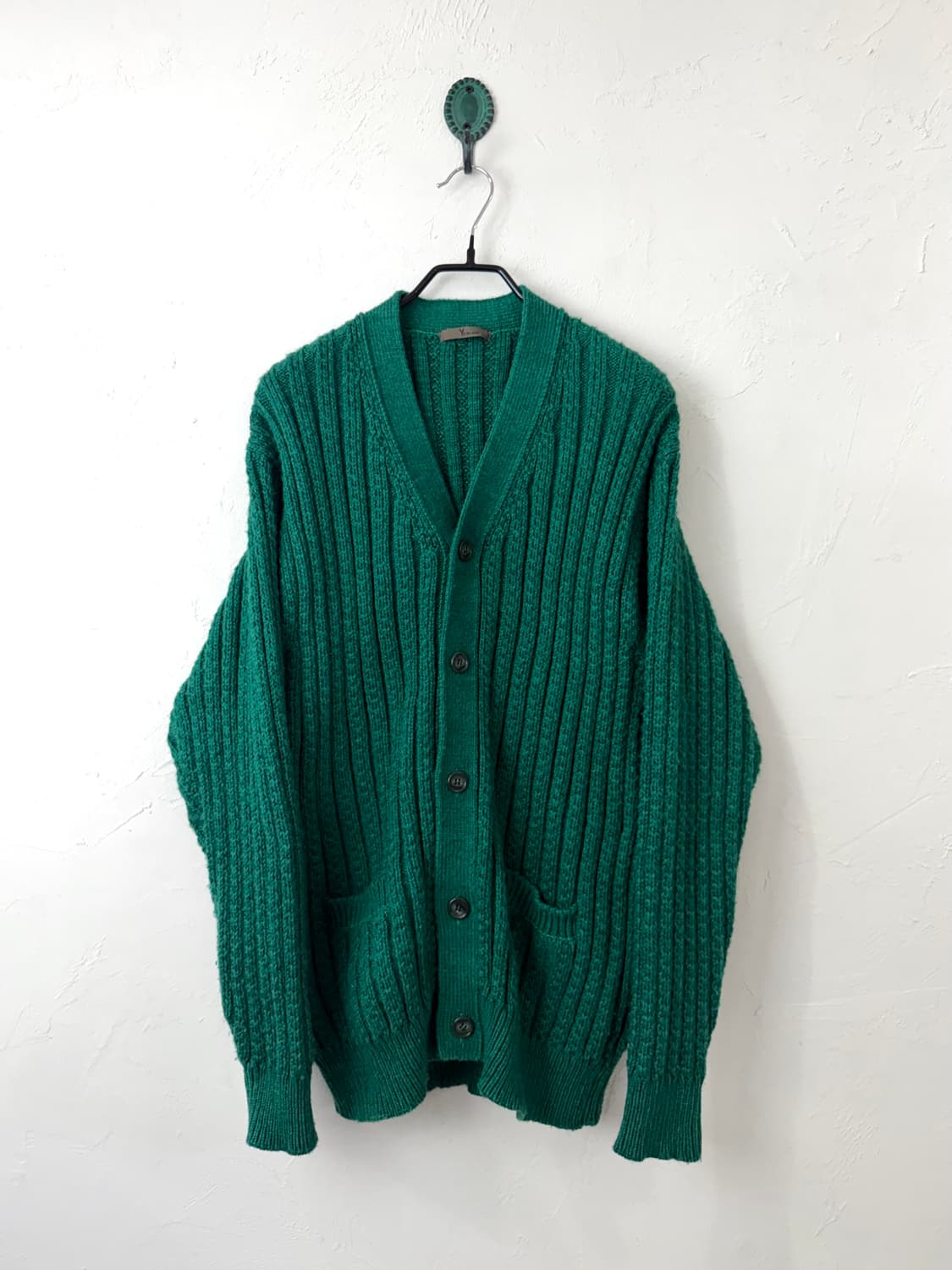 80s 요지 야마모토 Y's for men 헤비게이지 니트 가디건 상품이미지1