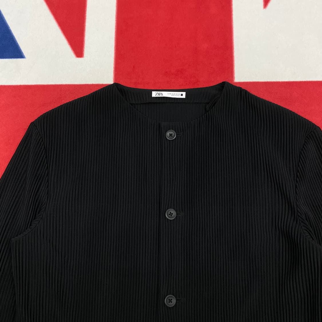 자라 플리츠 자켓 M실측 L  상품이미지3