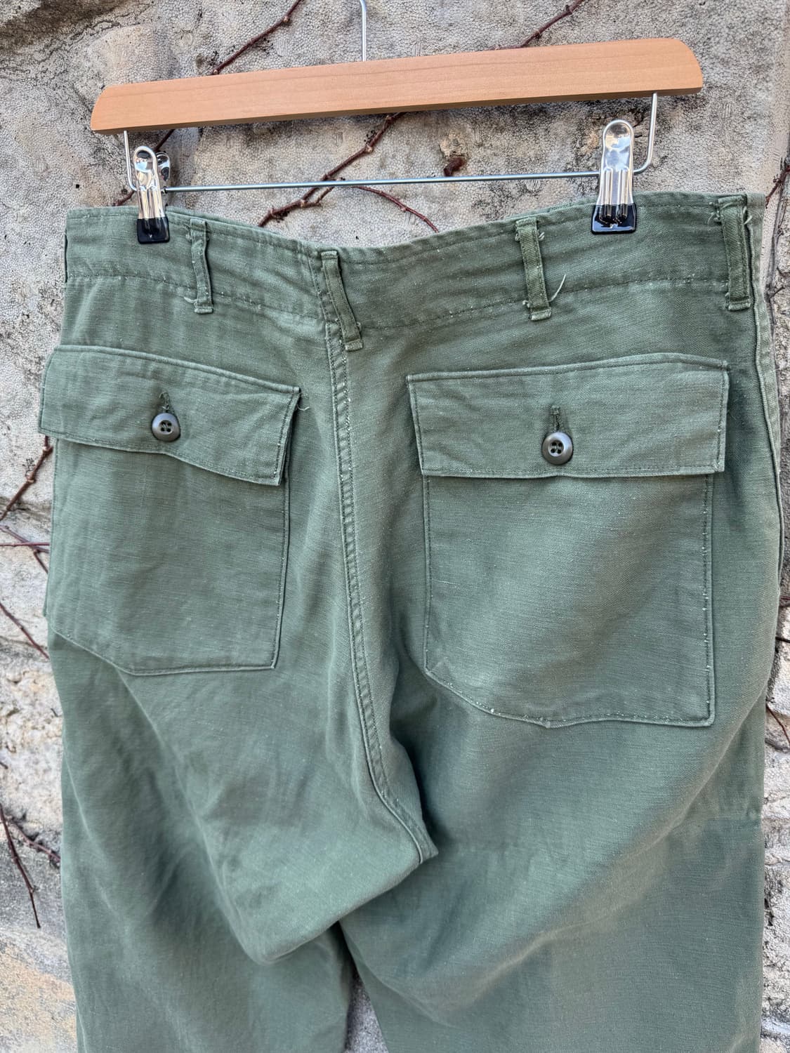 70s 미군 오리지널 og-107 퍼티그 팬츠 34 상품이미지4