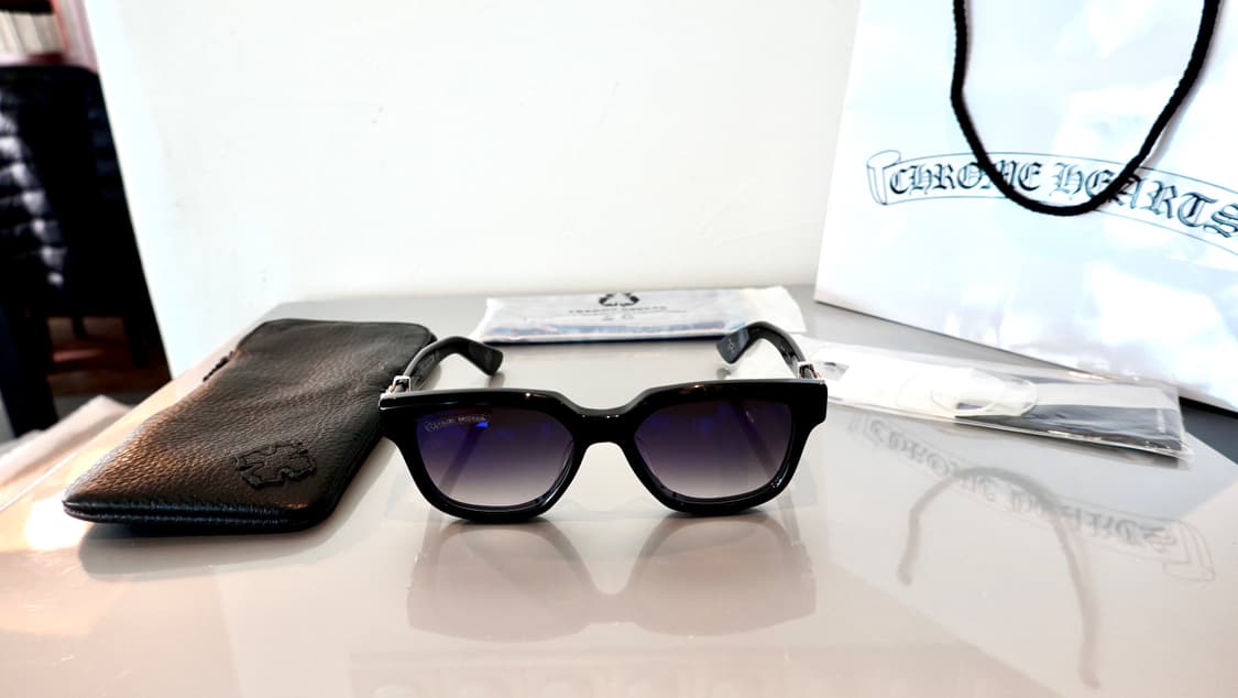 크롬하츠 바질리오네어2 블랙/실버 파베다이아 선글라스/안경 상품이미지8