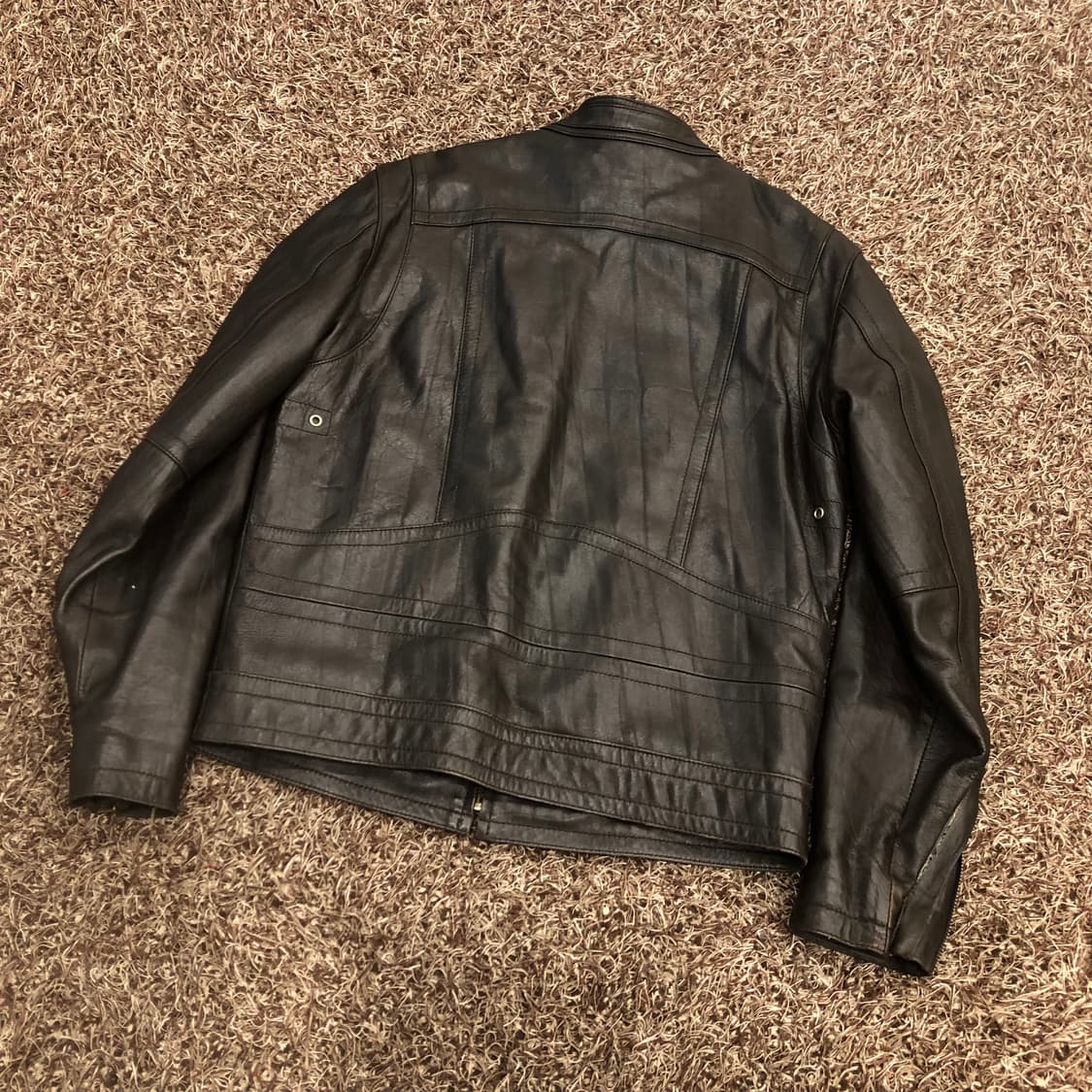 빈티지 양가죽 바이커 레더 가죽 자켓 상품이미지4