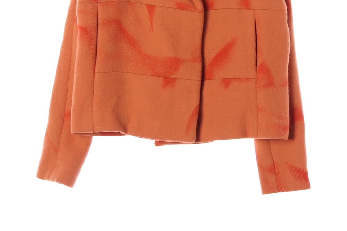 [M]보테가베네타 울캐시미어97% 오렌지 숏 코트 재킷
 상품이미지3