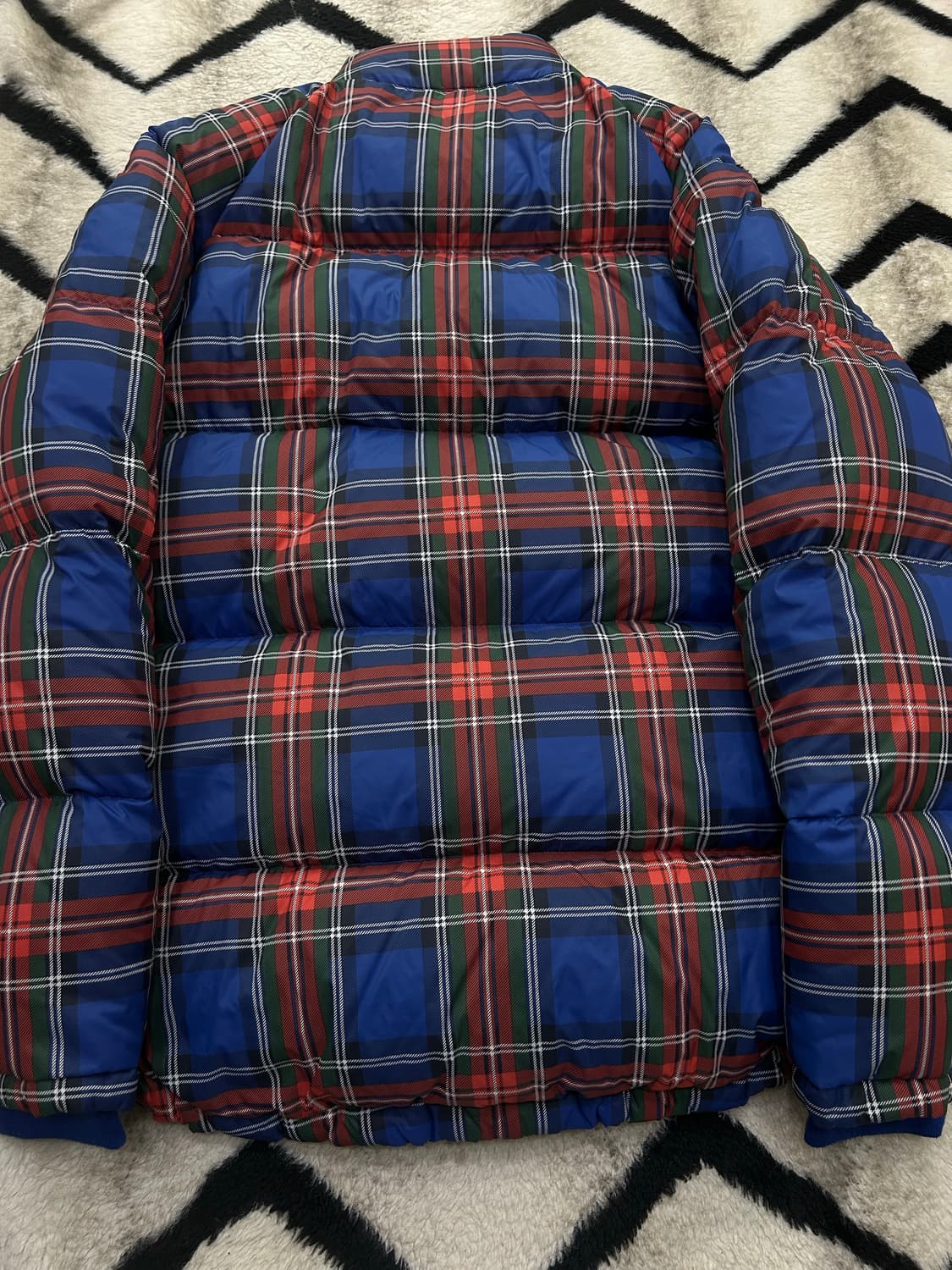 [L]유니클로xJw앤더슨 체크 경량 푸퍼패딩 상품이미지4