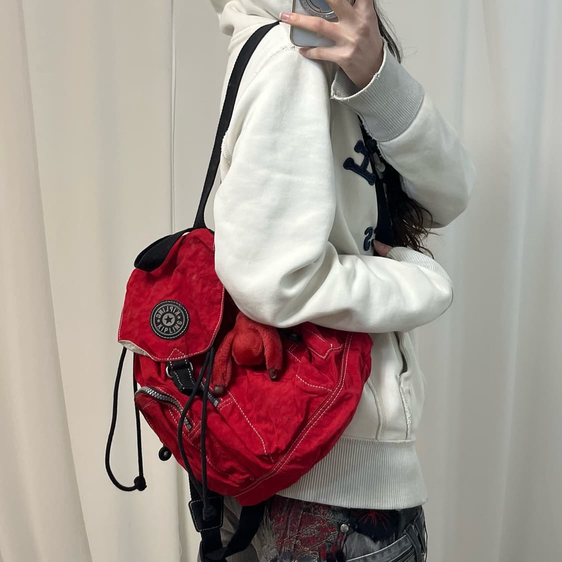 Kipling Red Backpack  상품이미지2