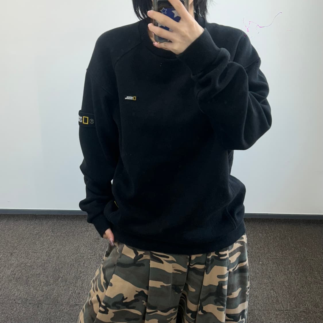 National Geographic 네셔널지오그래픽 사이드로고 맨투맨 상품이미지1