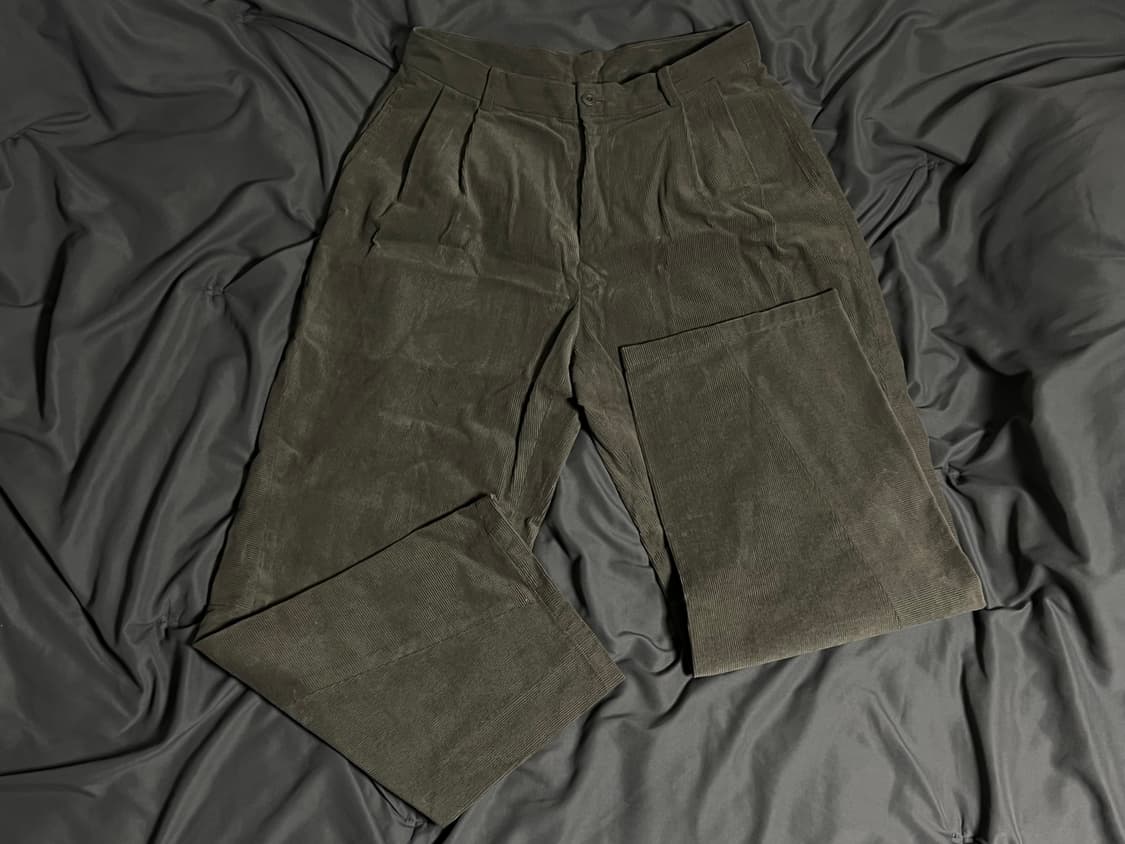 [쿠어] 코듀로이 패널드 라운딩 팬츠 (신더그레이) L 상품이미지3