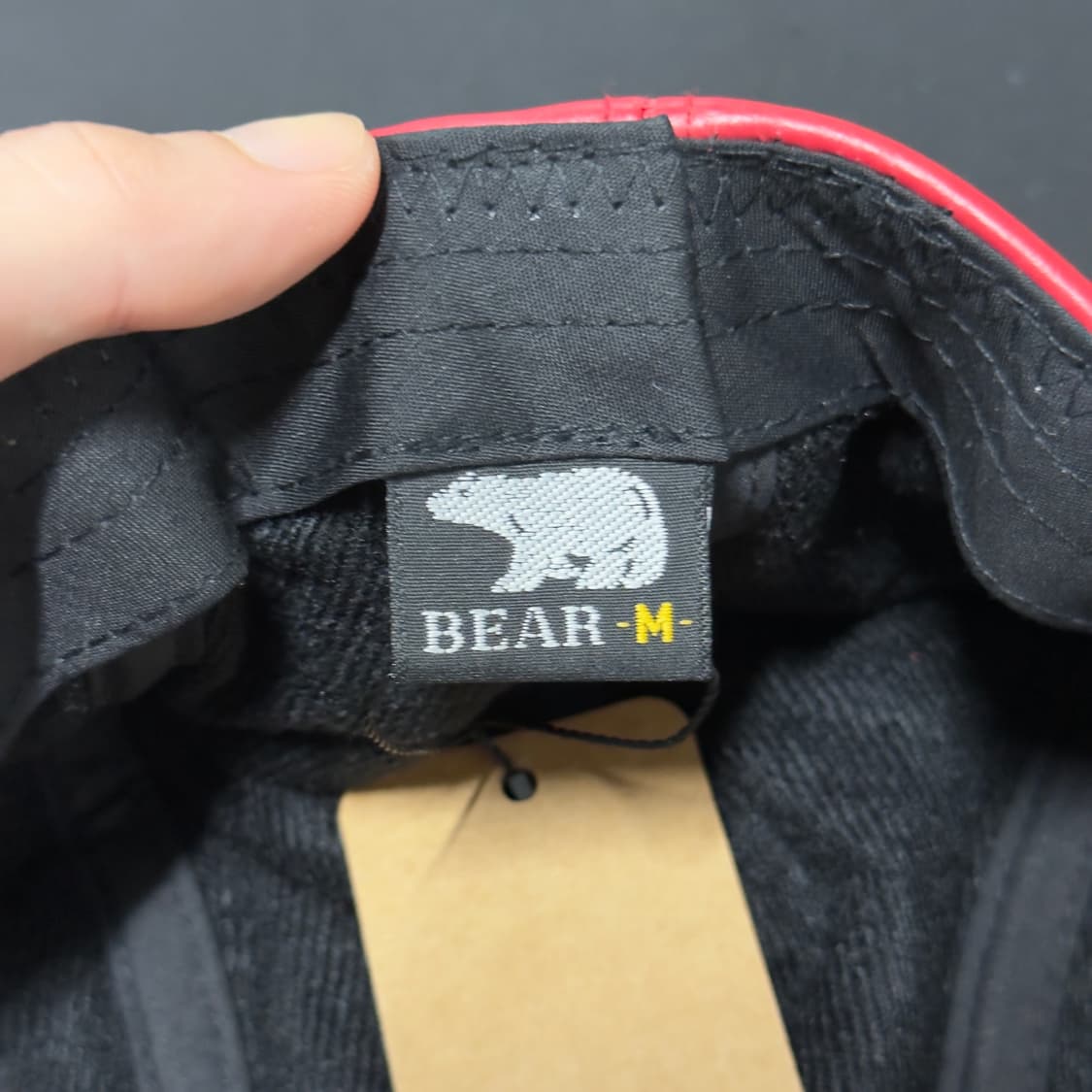 BEAR 빈티지 100% 소가죽 헌팅 캡 상품이미지4