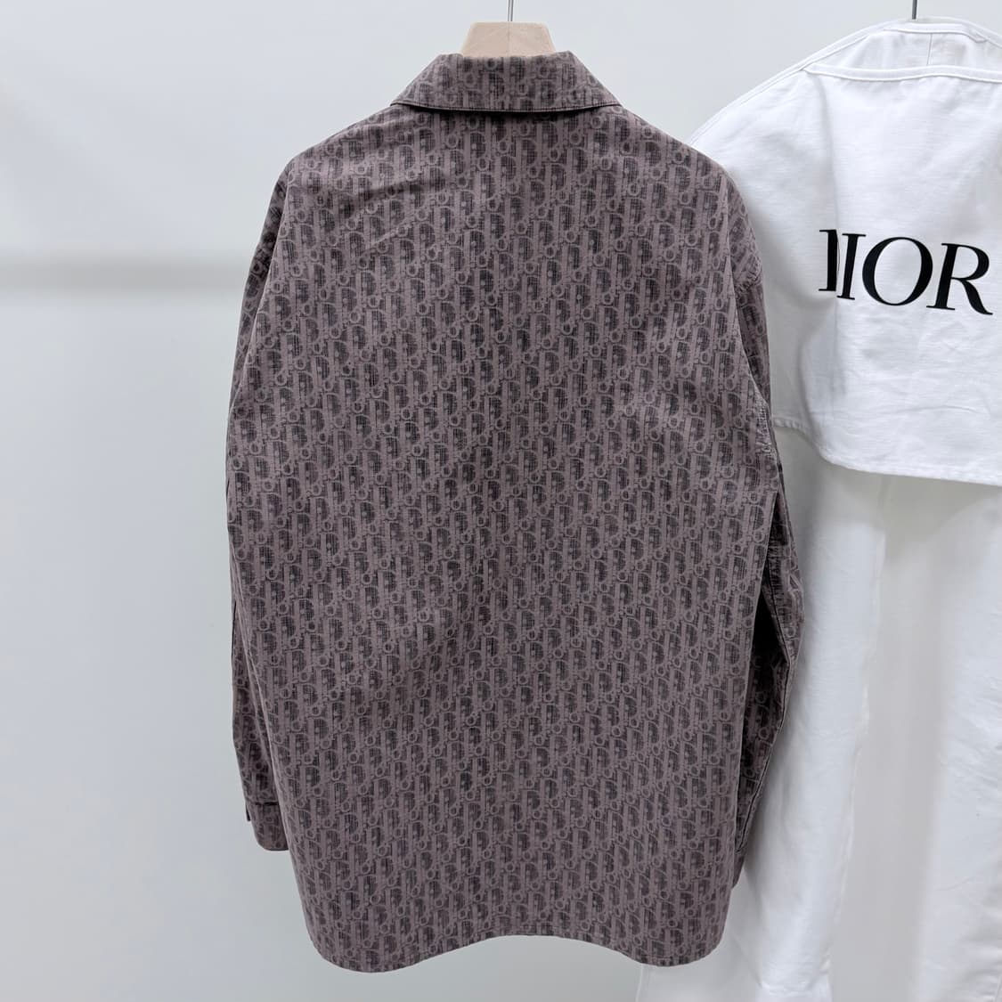 [S+급/52] 디올 오블리크 카스리 데님 셔츠 자켓 브라운 상품이미지4