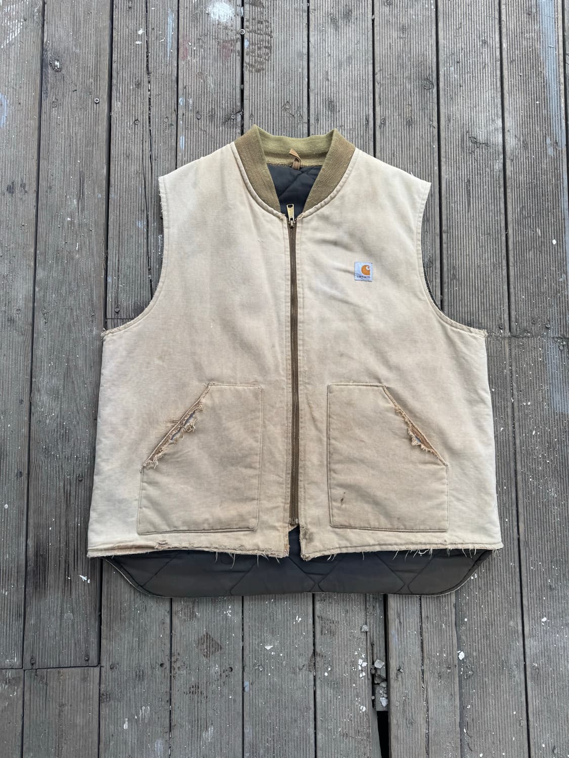 90s Thrashed 칼하트 패드 베스트 상품이미지1