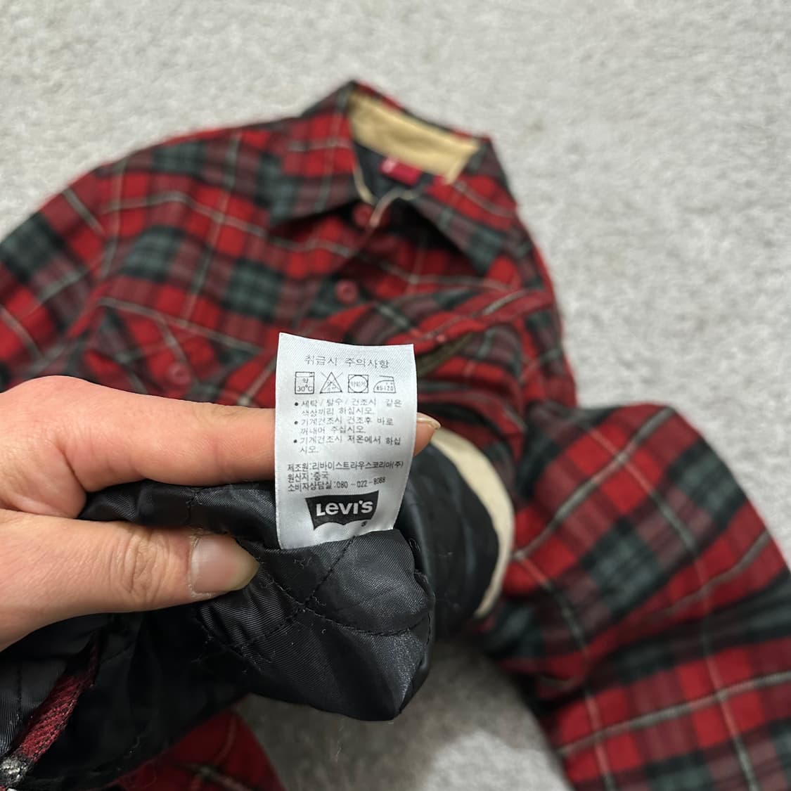 [100-105] 리바이스 누빔셔츠자켓 상품이미지4