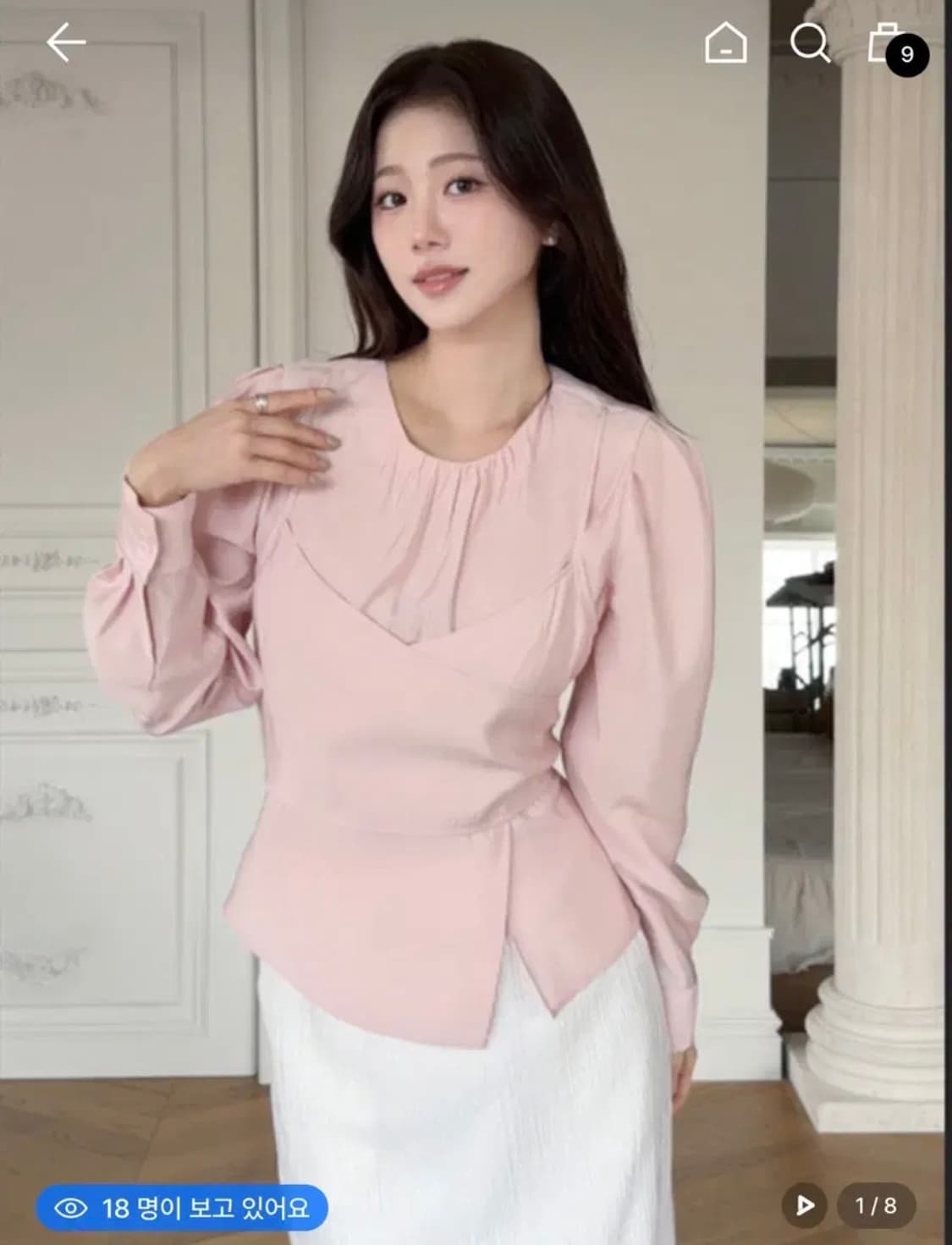 새상품 그레이데시온 뷔스티에블라우스 (하객룩) 상품이미지1