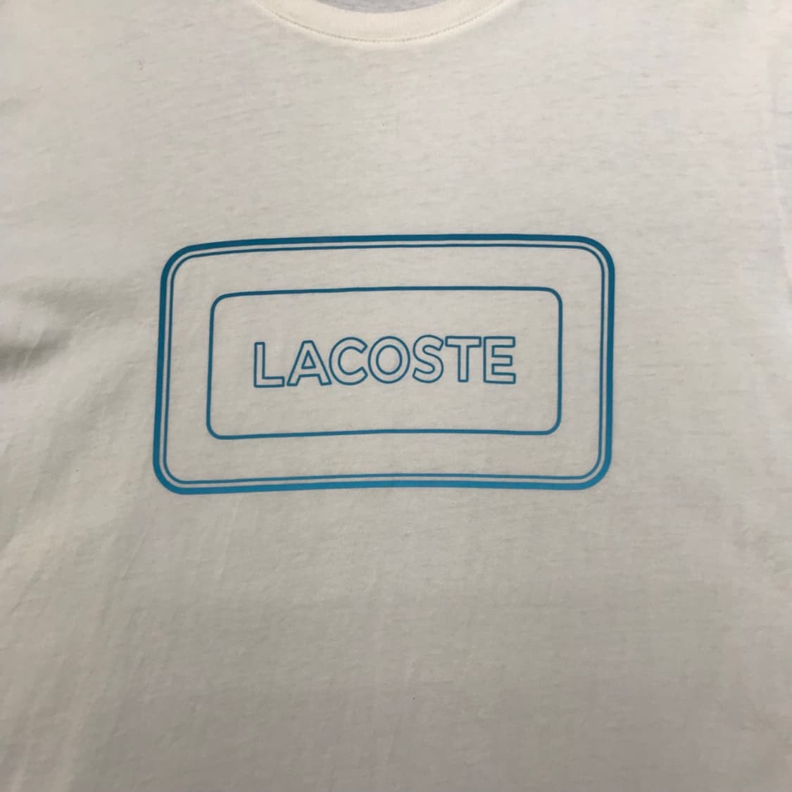 [[5(L), A급] 라코스테(LACOSTE) 그래픽 로고 반팔티@446 상품이미지3