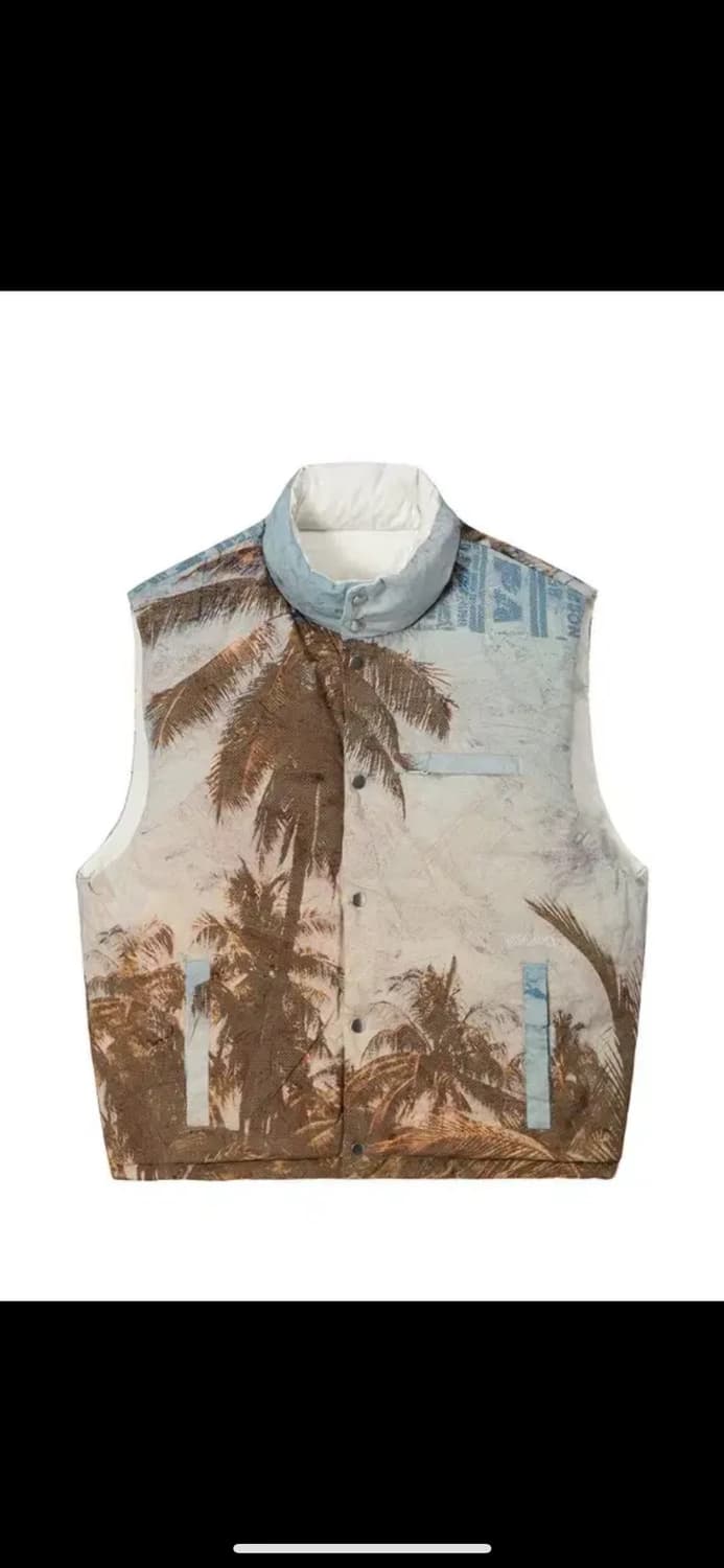 스투시 STUSSY x Peter Sutherland 그래픽양면 패딩조끼 상품이미지1