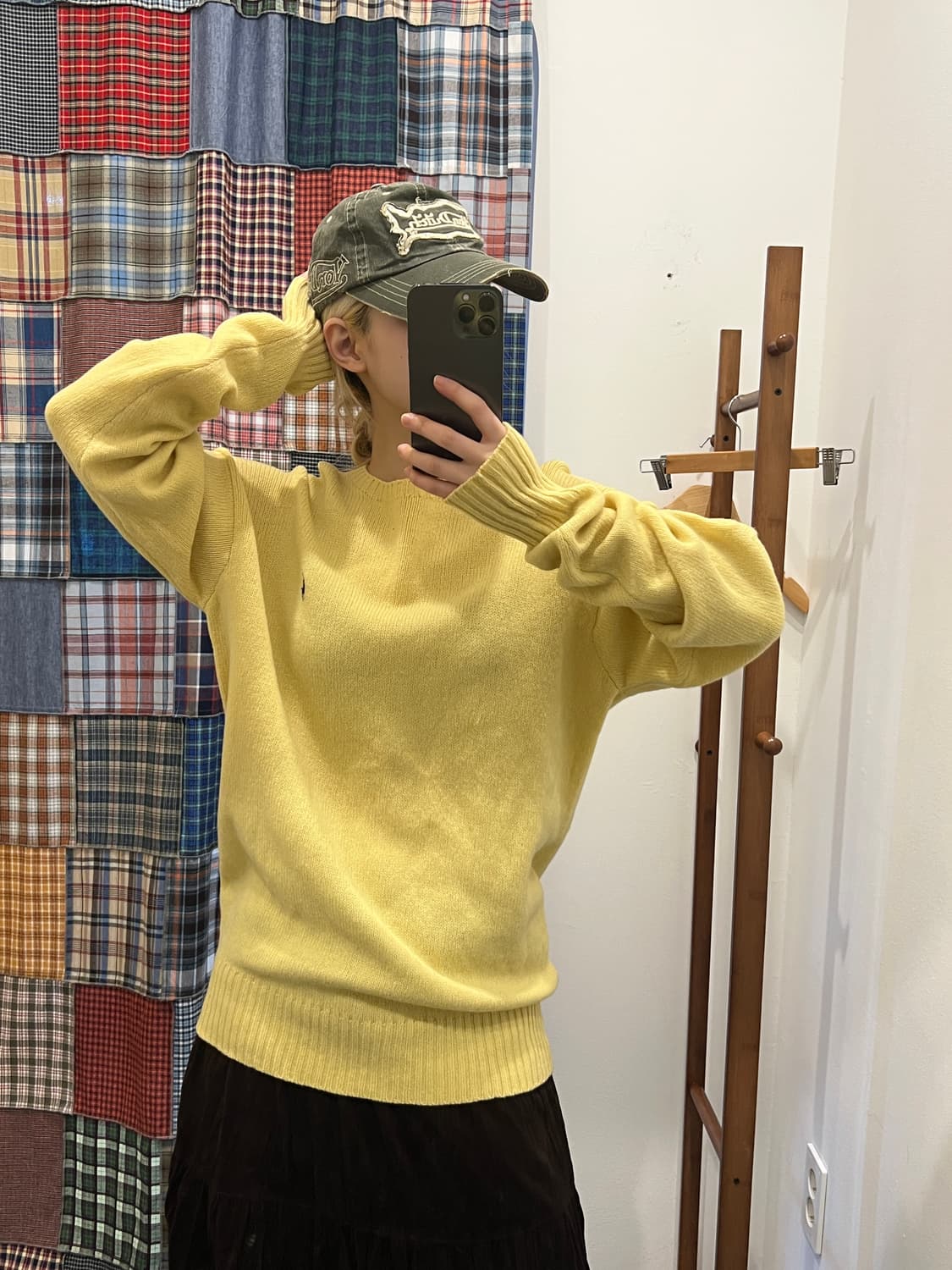 폴로 옐로우 니트 상품이미지5