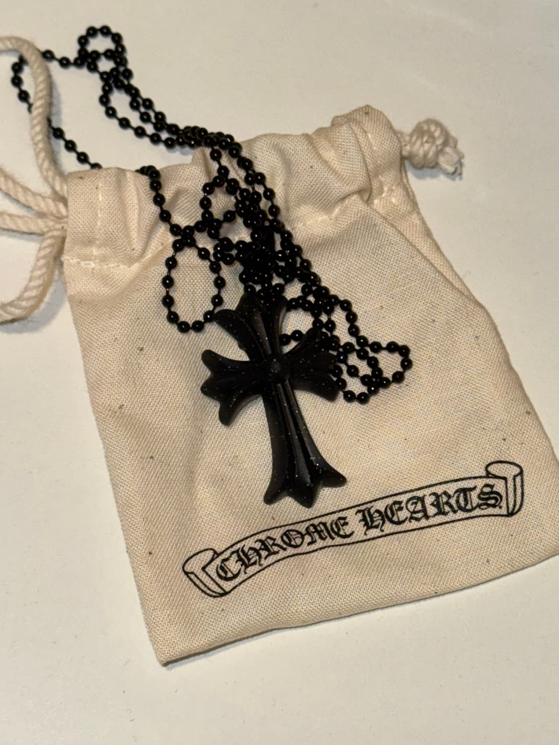 크롬하츠 실리크롬 블랙글리터 목걸이 상품이미지2