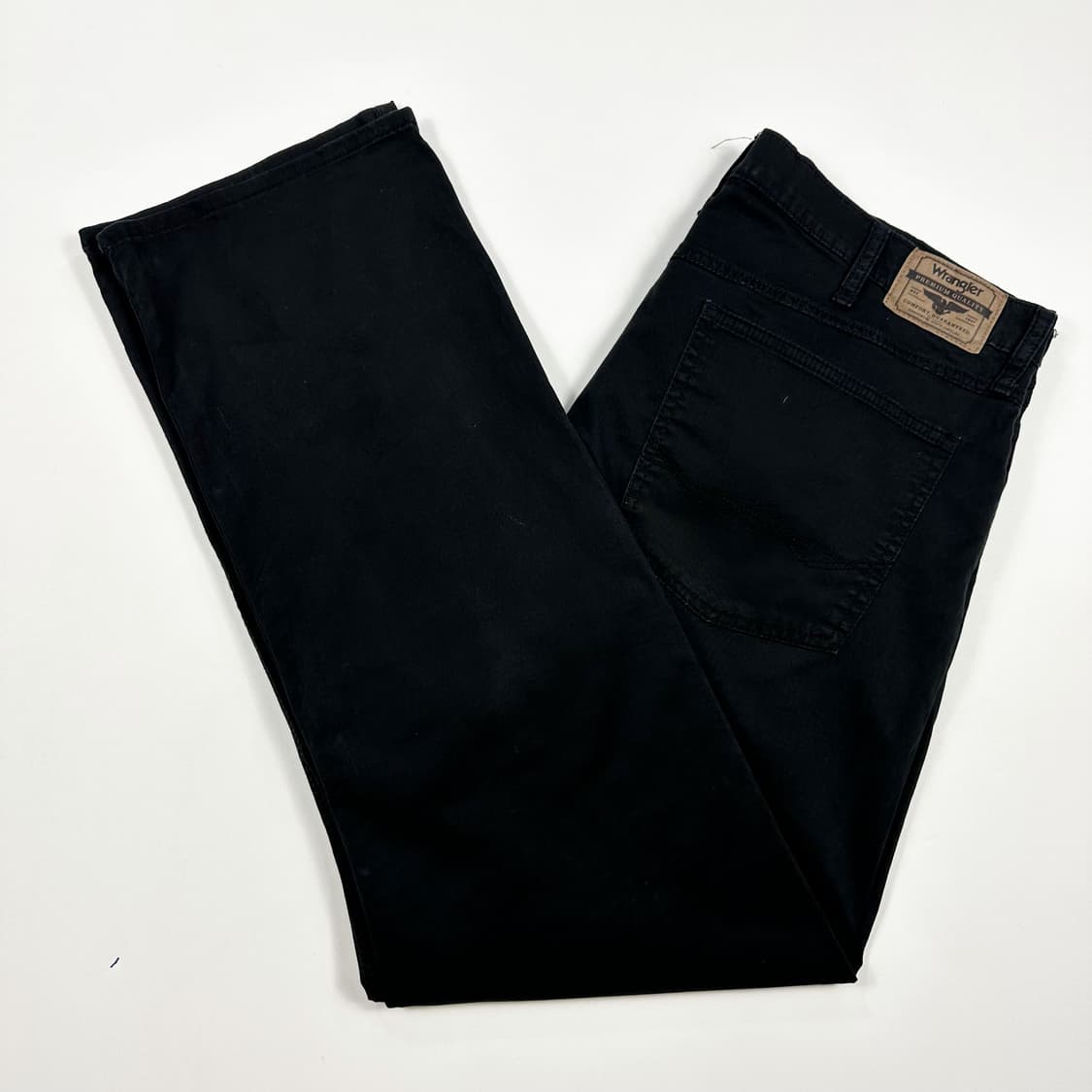랭글러 스트레이트 흑청 블랙진 데님 팬츠 (36인치) 상품이미지2
