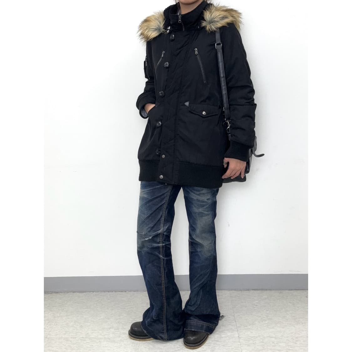 빈티지 락시크 블랙 점퍼 상품이미지2