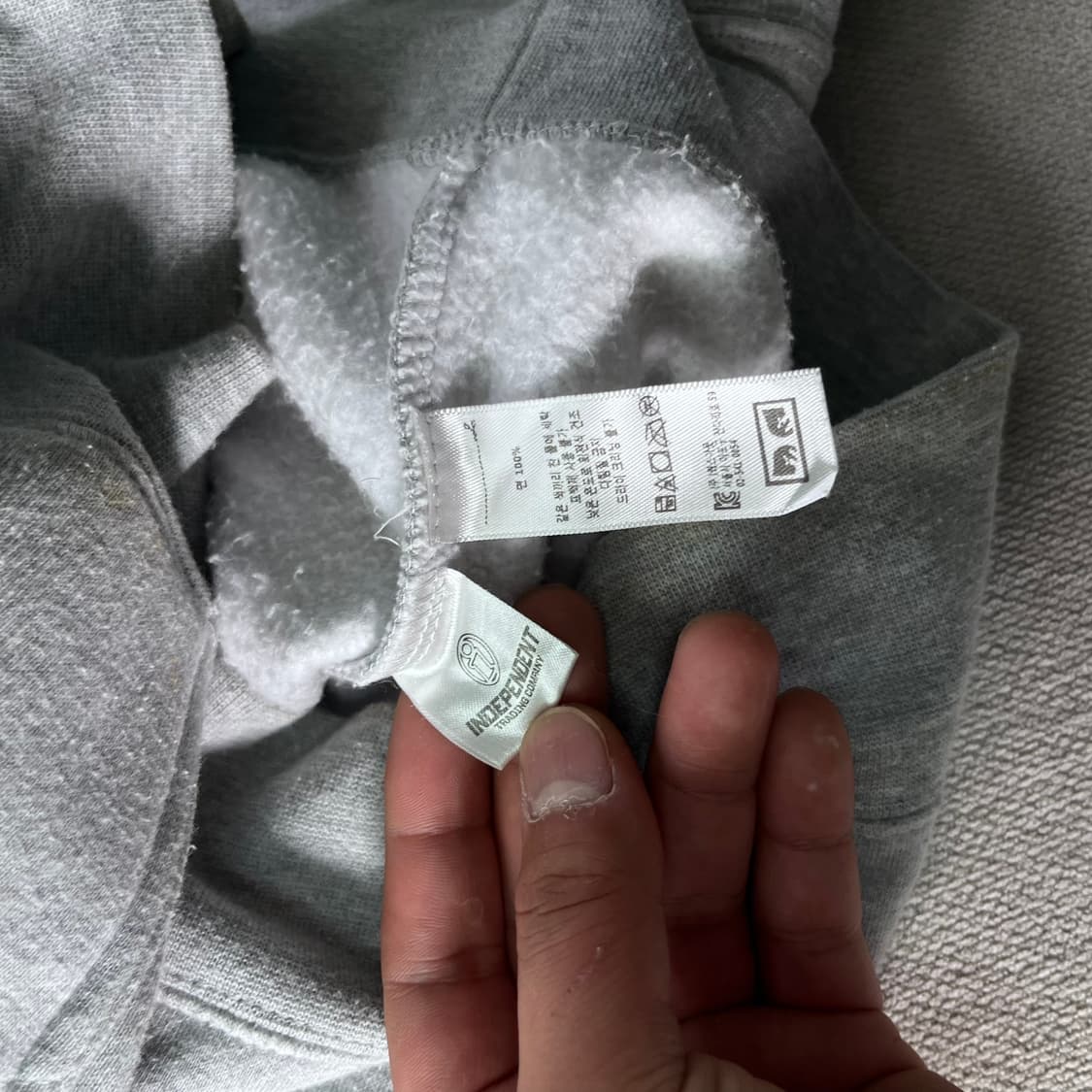 100 오베이 백로고 후드집업 상품이미지6