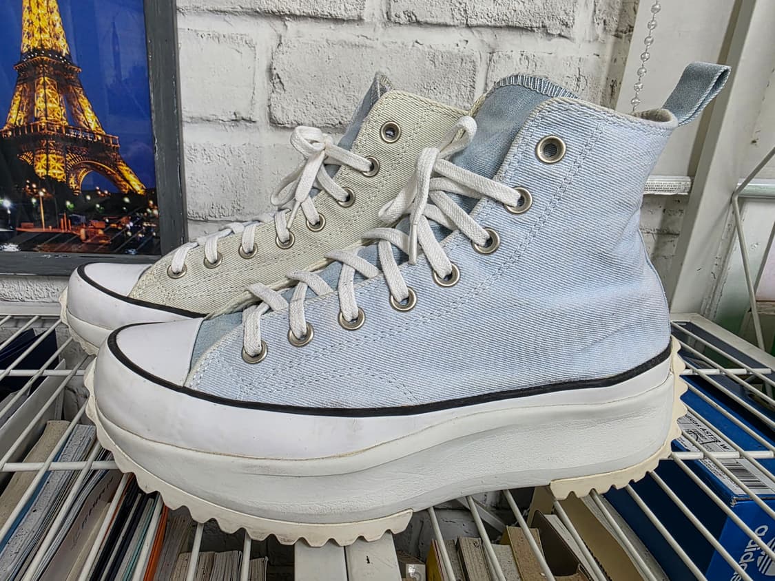 컨버스 런스타 스니커즈 270 하이크 하이 블루 빈티지 화이트  SE14 상품이미지5