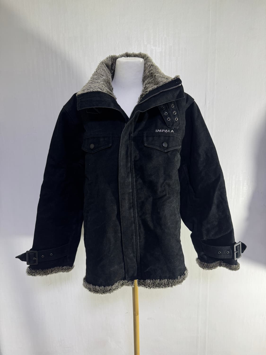 Impala 퍼 트리밍 워크 자켓 y2k vkei 마네킹샷 추가 상품이미지2