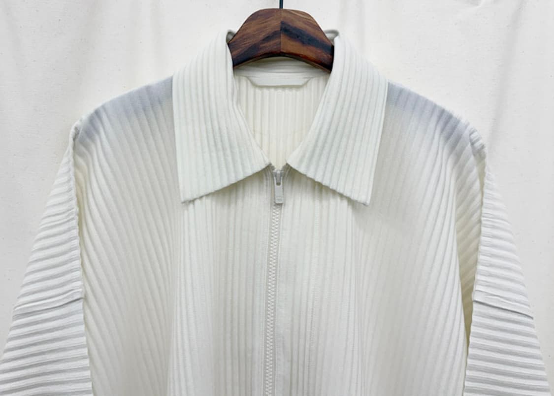 옴므플리세 카라 집업 자켓 상품이미지2