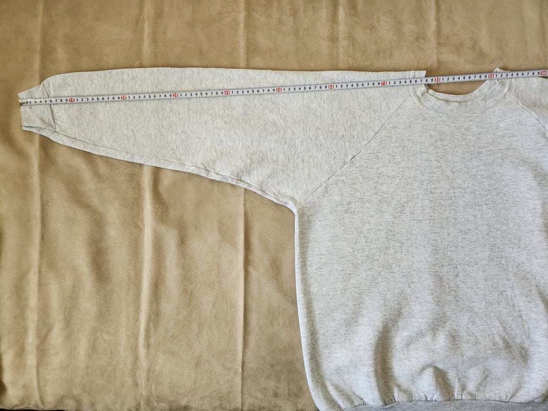 90s 빈티지 USA 프룻오브더룸 멜란지 그레이 스웨트셔츠 XL 상품이미지10