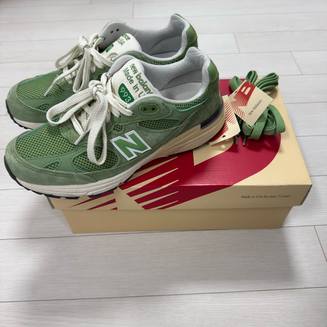 뉴발란스 993 차이브 씨솔트 260사이즈 상품이미지3