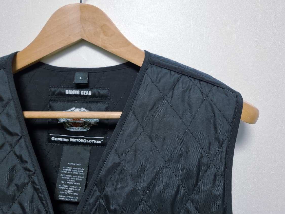 남성 할리데이비슨 라이딩 기어 퀼팅 경량 베스트 조끼 라이더 오토바이 상품이미지4