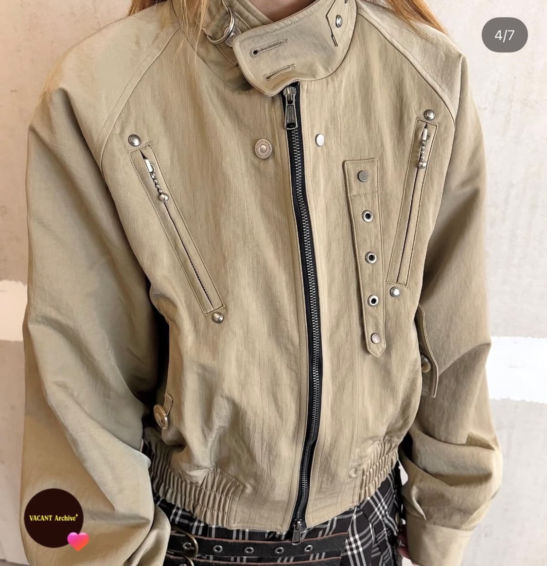 베이컨트 아카이브 자켓S 베이지 상품이미지2